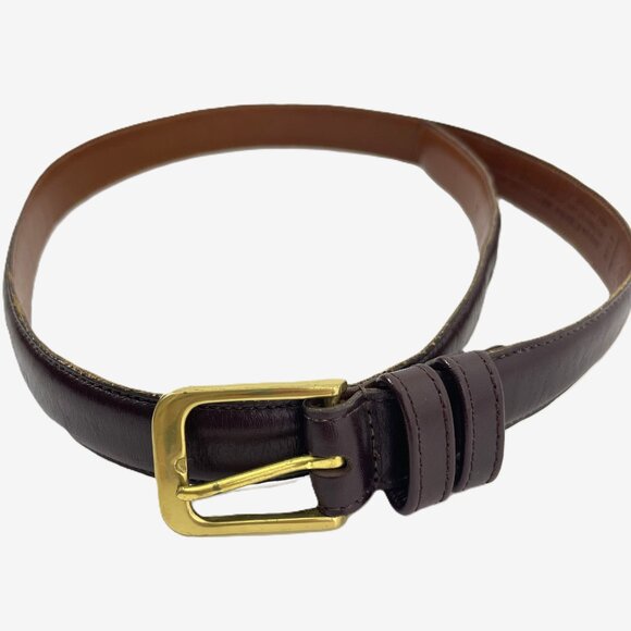 Coach Vintage Leather Belt 5700 Burgundy Men's 32 - Picture 1 of 10